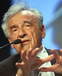 Elie Wiesel photo - see NL article page for photo credit