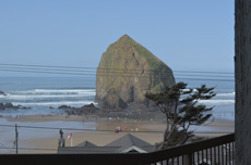 Haystack Rock view from house in Cannon Beach Haystack Rock view from house in Cannon Beach