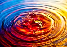 Ripples on water
